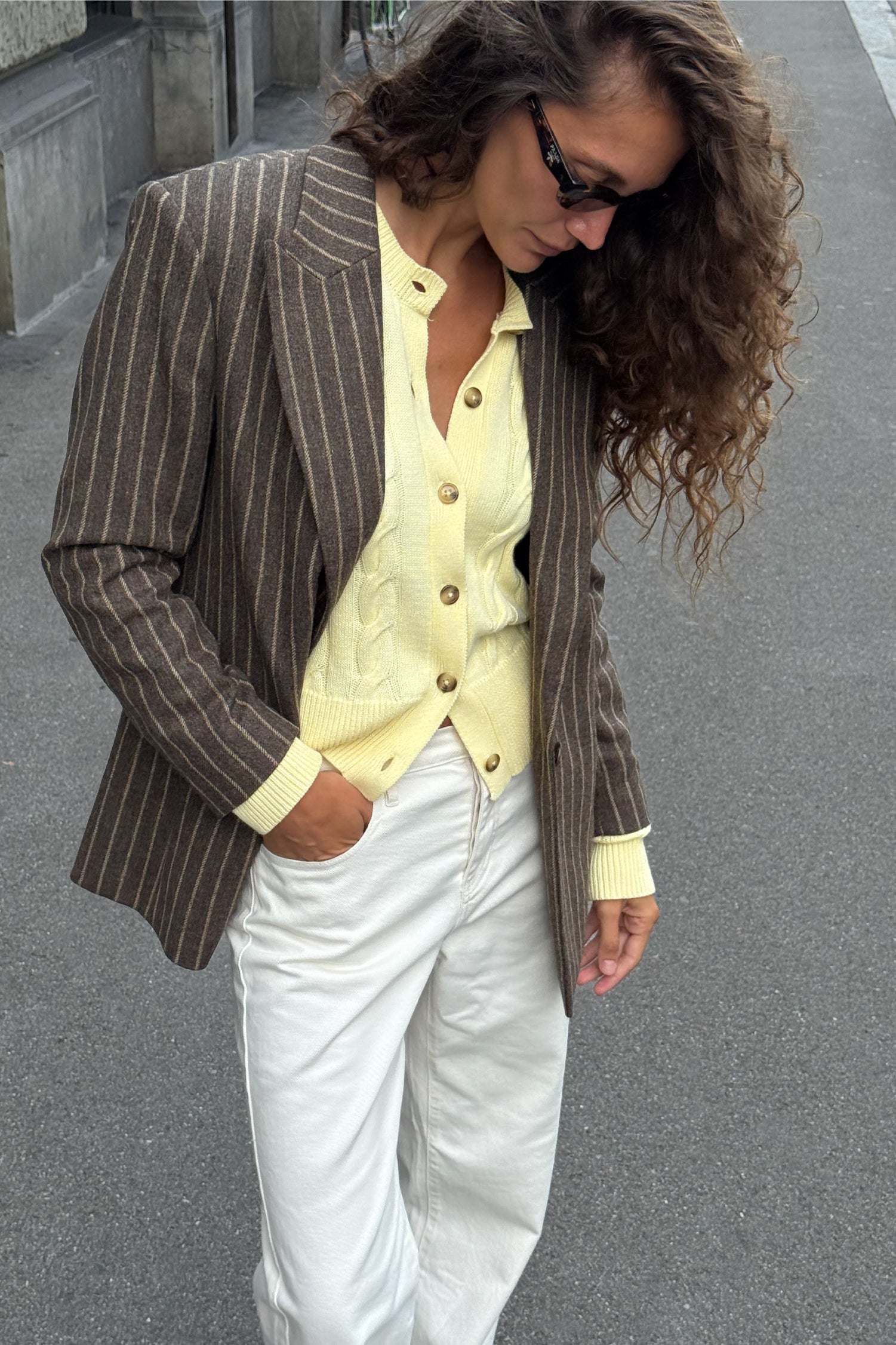 CABLE-KNIT CARDIGAN