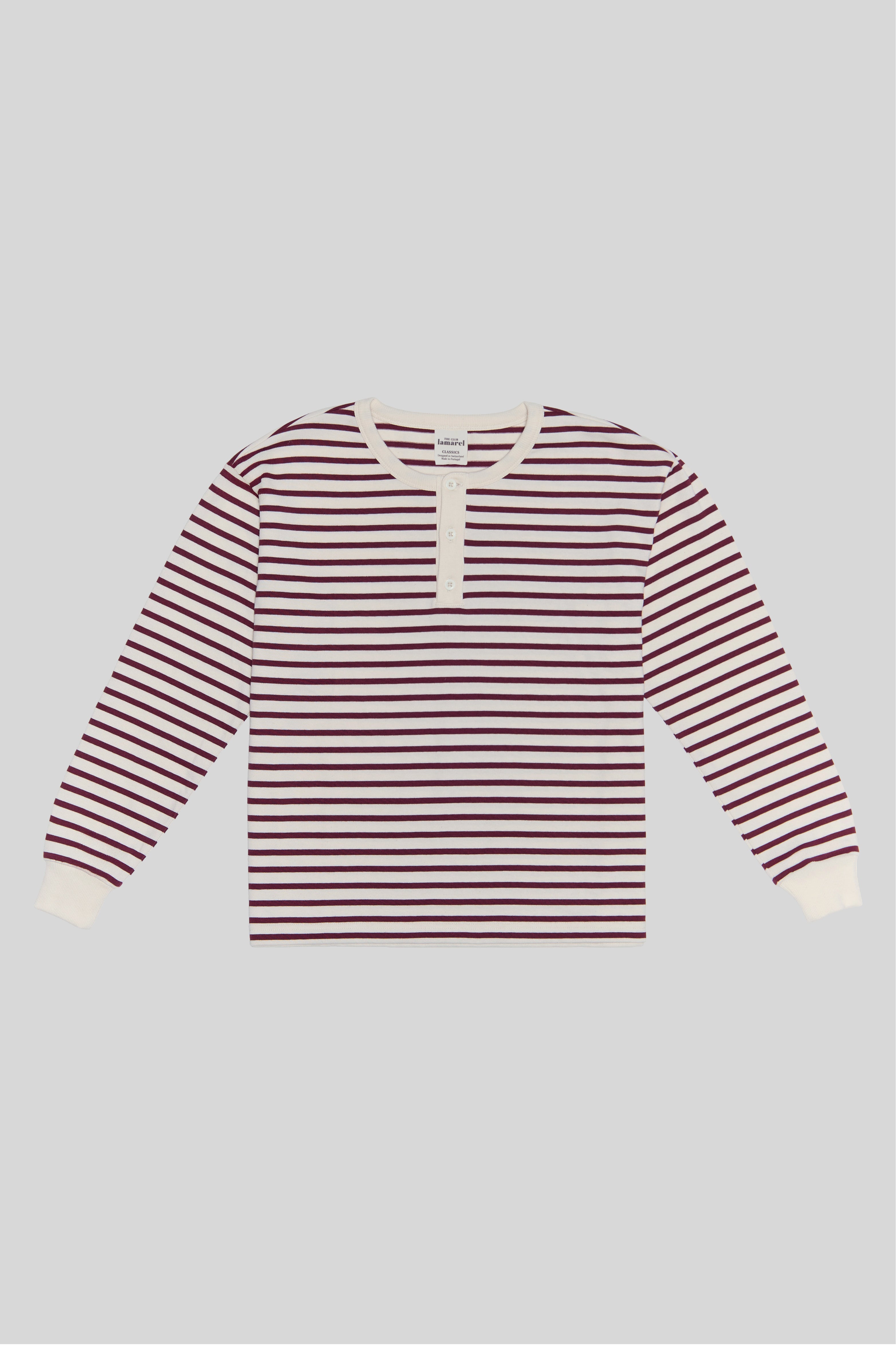 HENLEY LONG SLEEVE TOP
