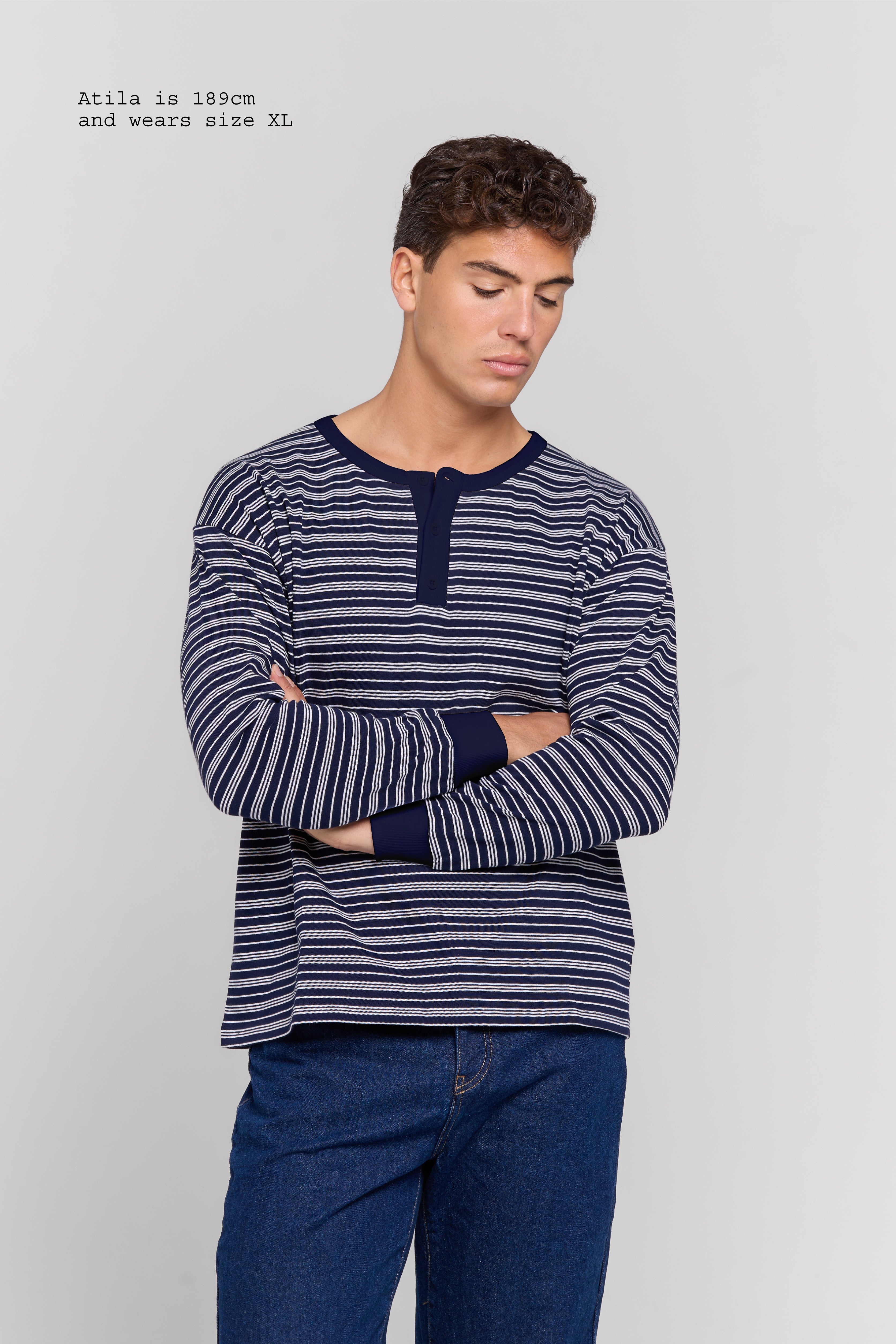 HENLEY LONG SLEEVE TOP MEN