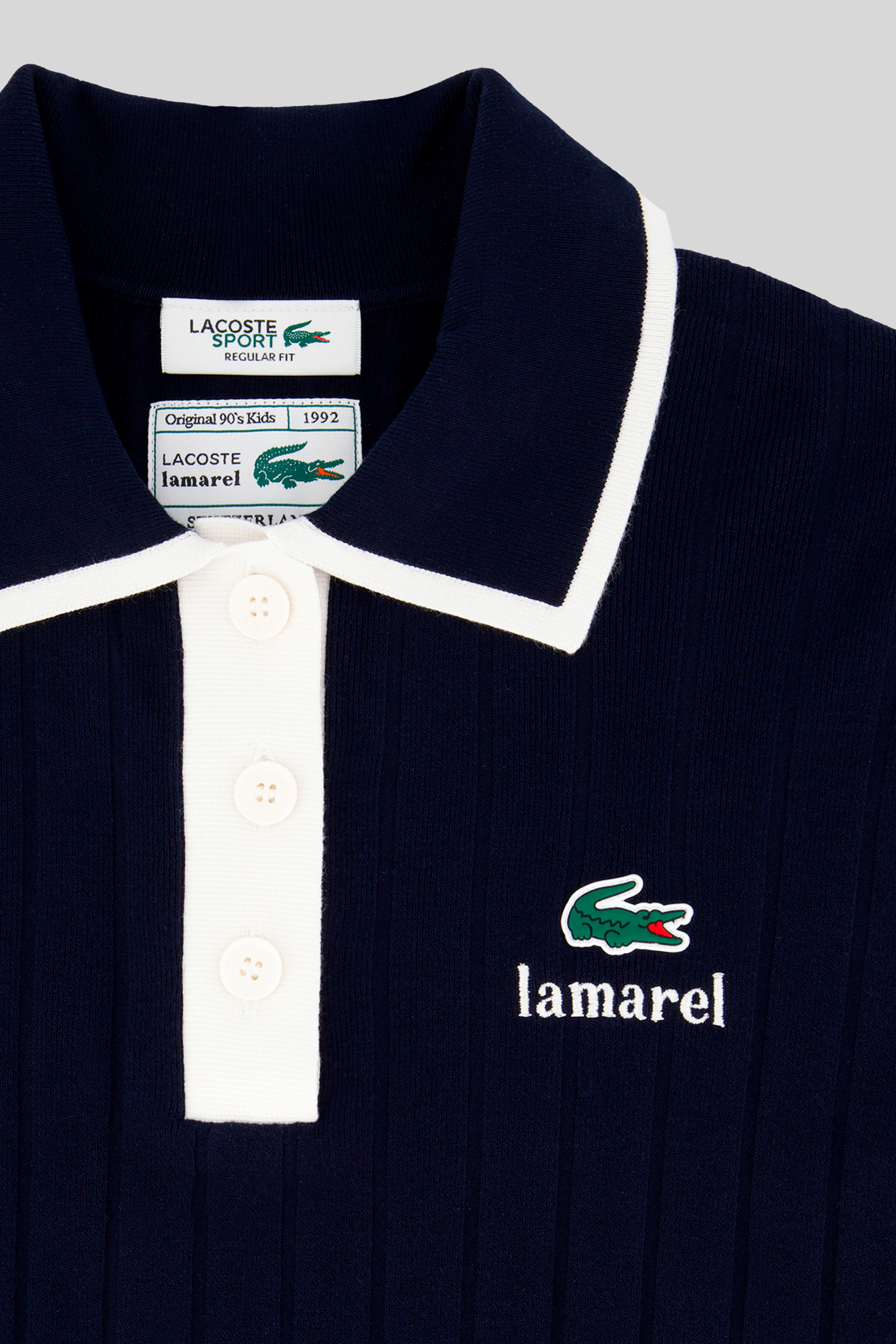 LACOSTE X LAMAREL KNIT POLO
