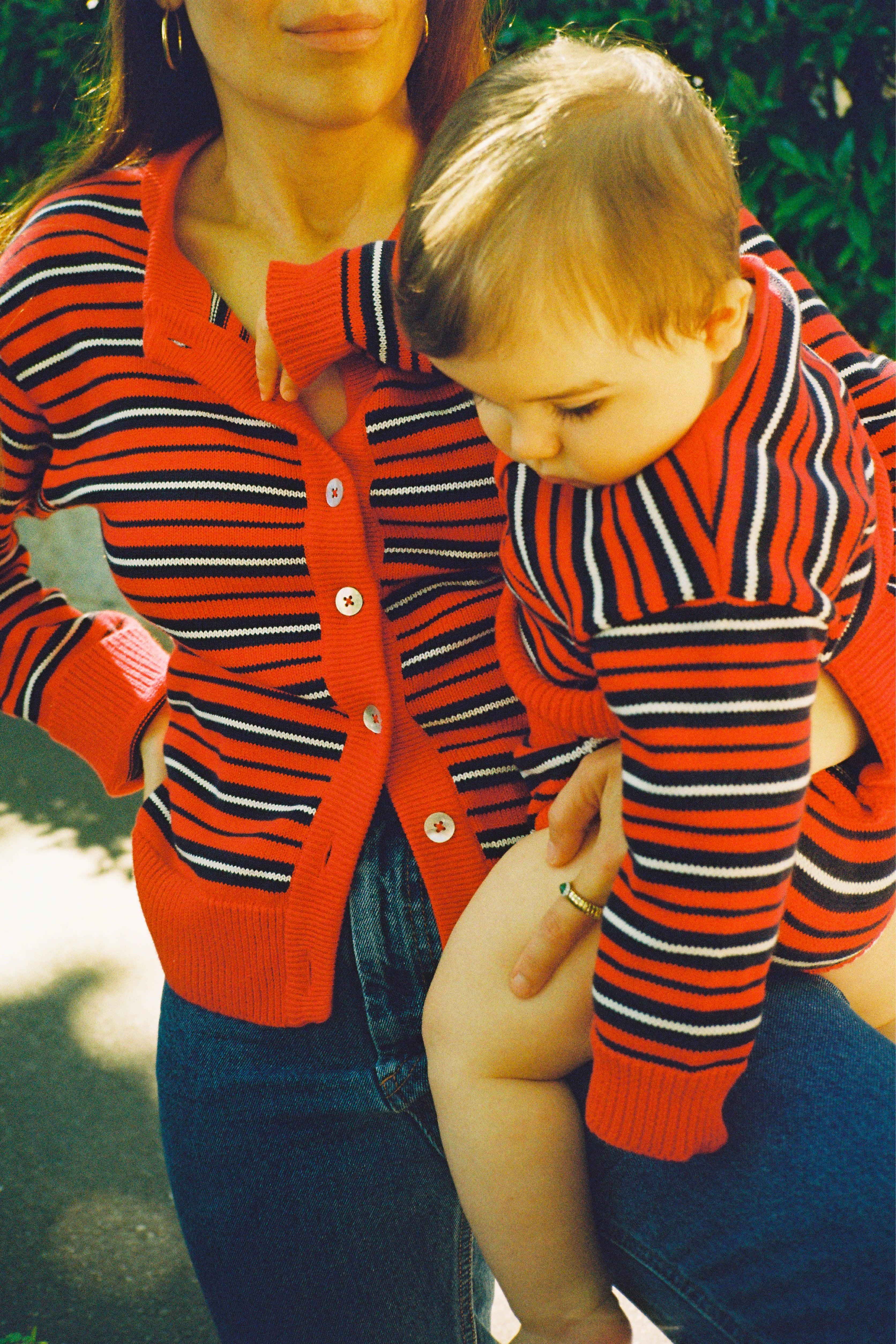 BABY STRIPED KNIT CARDIGAN