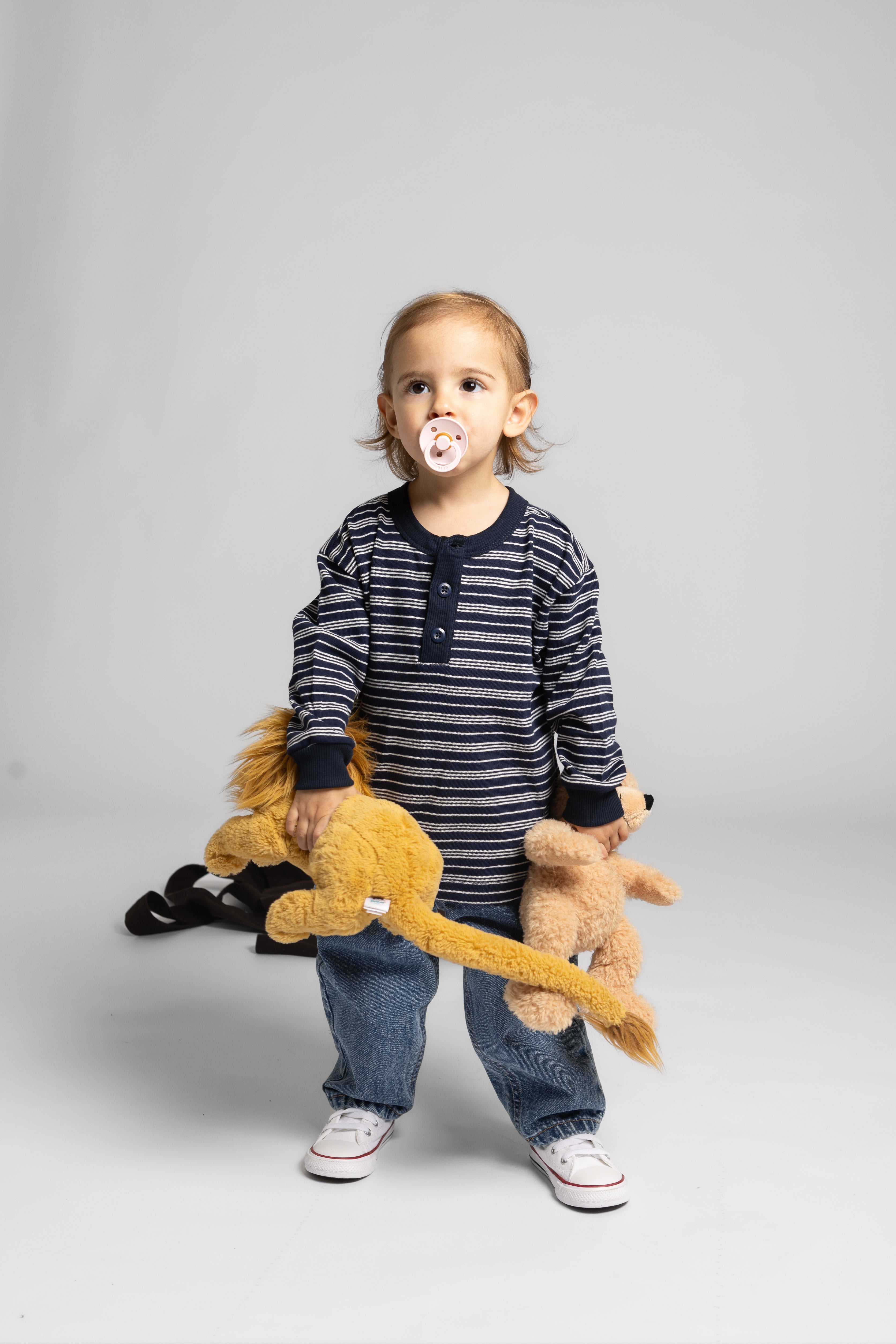 MINI HENLEY LONG SLEEVE TOP