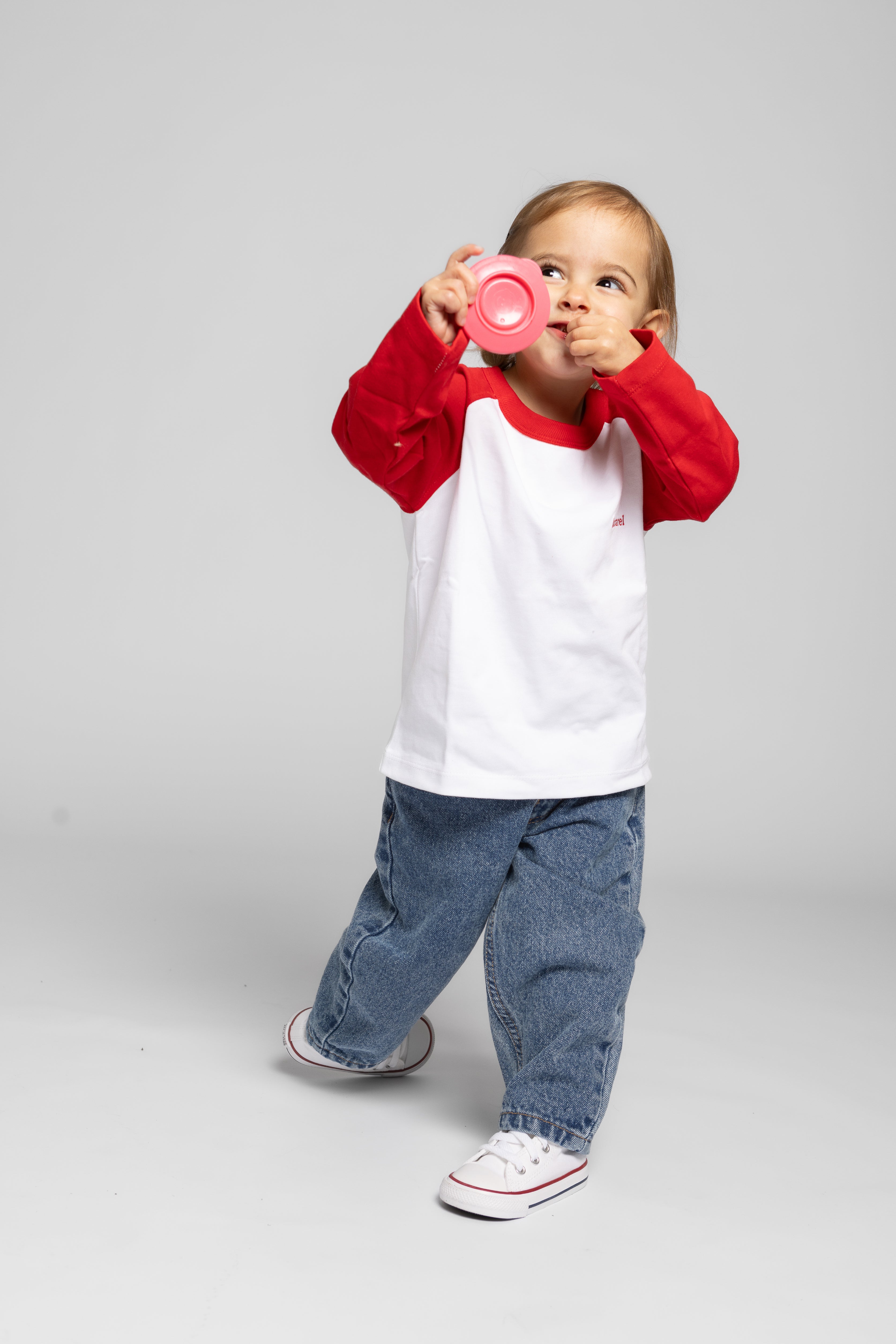 MINI BASEBALL T-SHIRT LOGO LONG SLEEVE