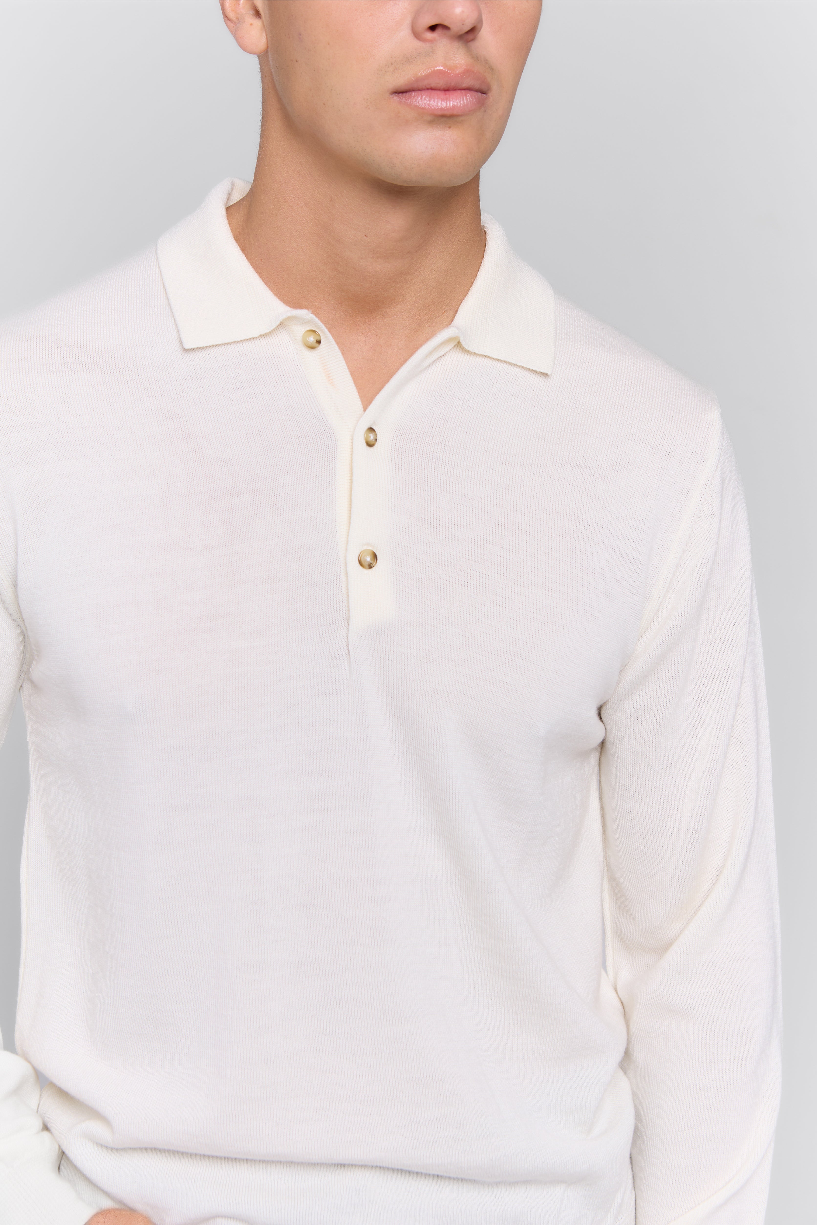 MERINO WOOL POLO MEN