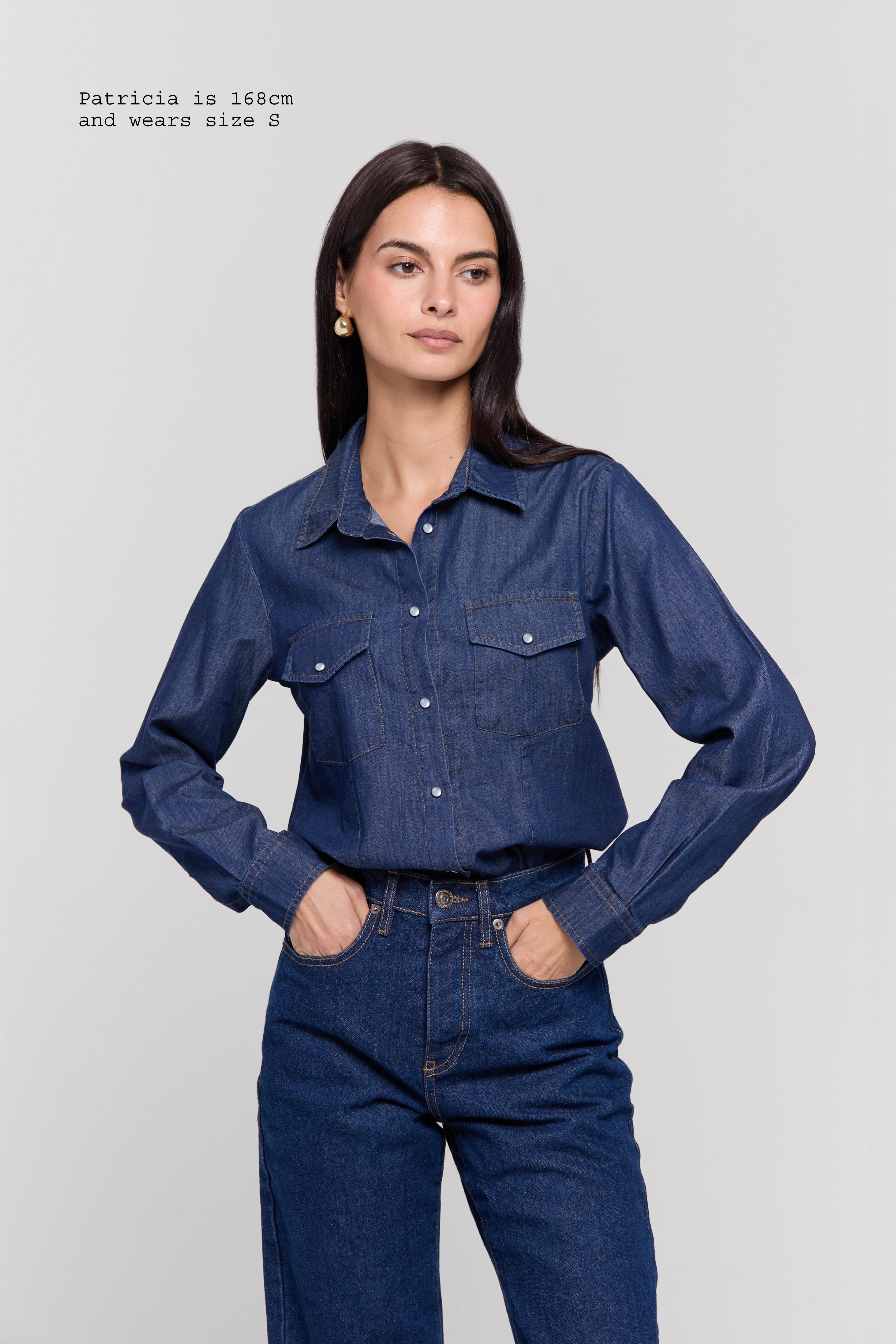 DENIM SLIM SHIRT