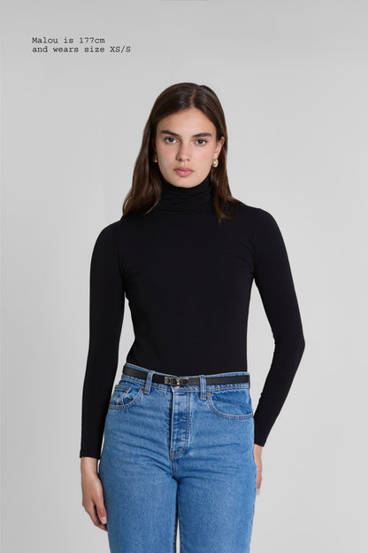 TURTLENECK FITTED TOP