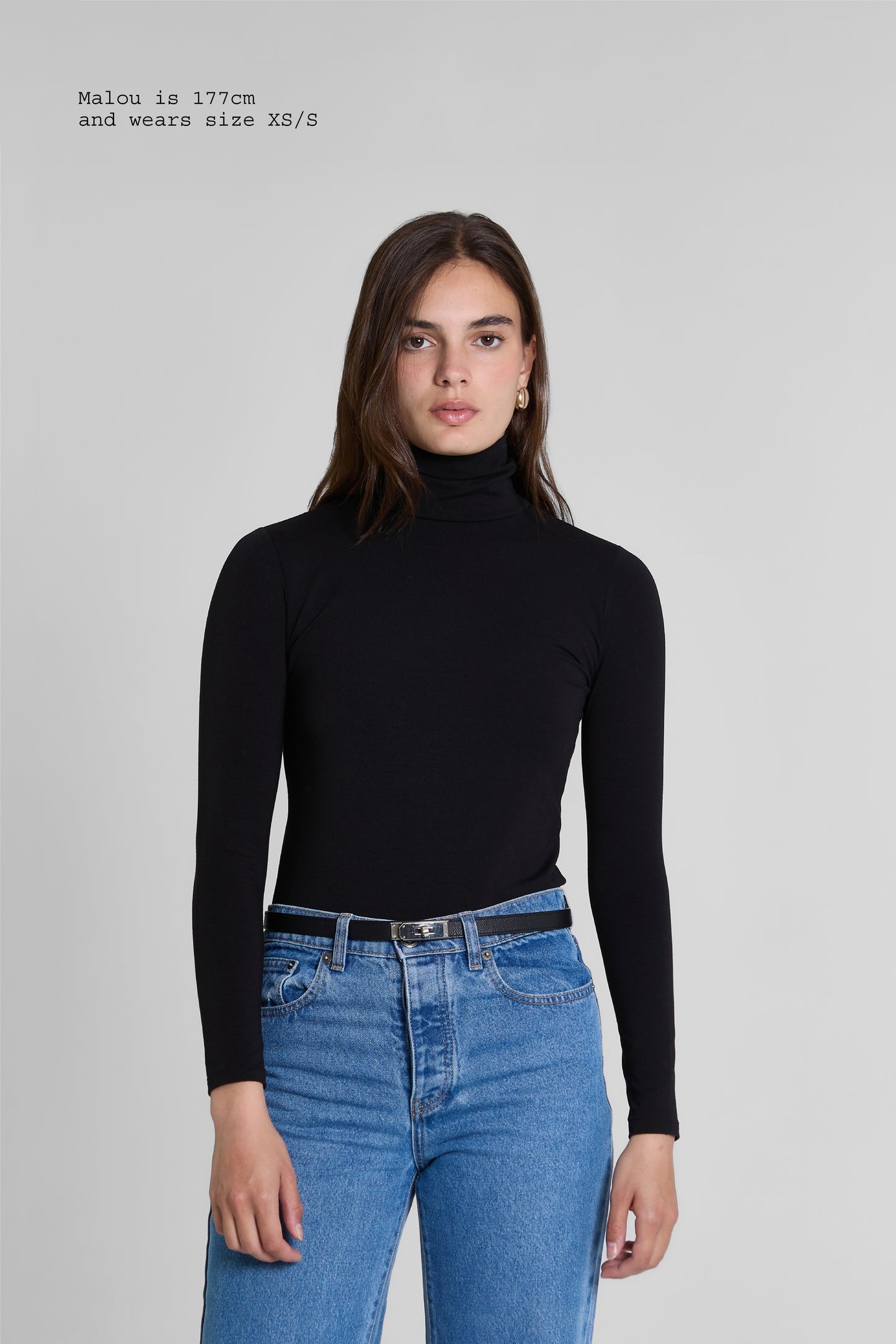 TURTLENECK FITTED TOP