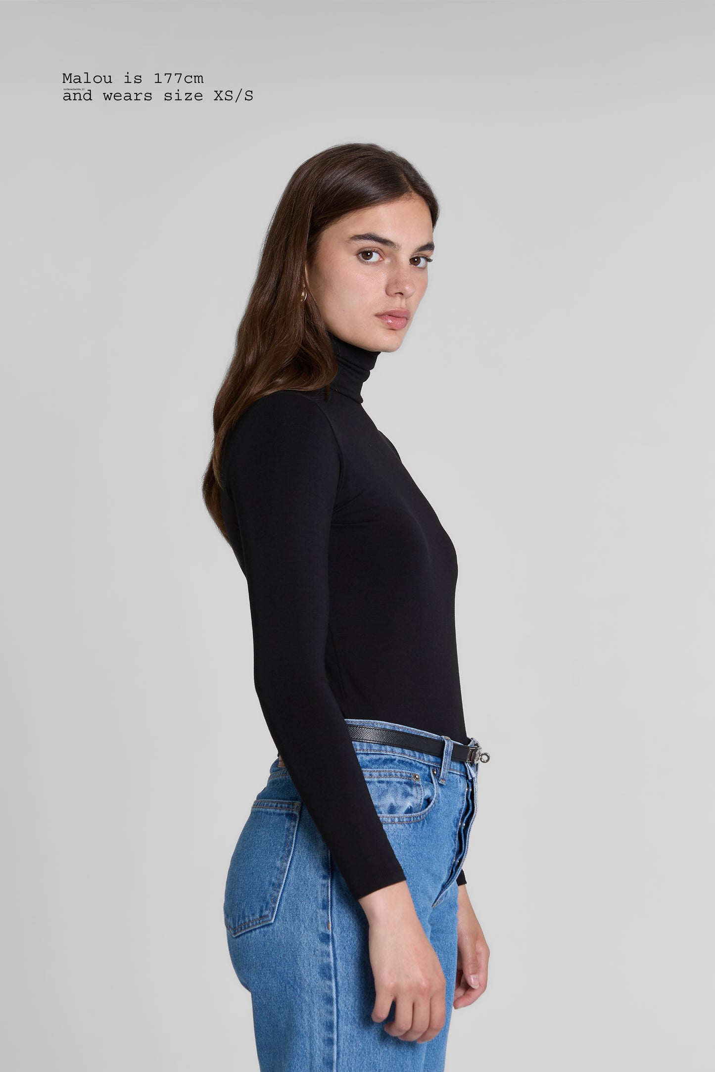 TURTLENECK FITTED TOP