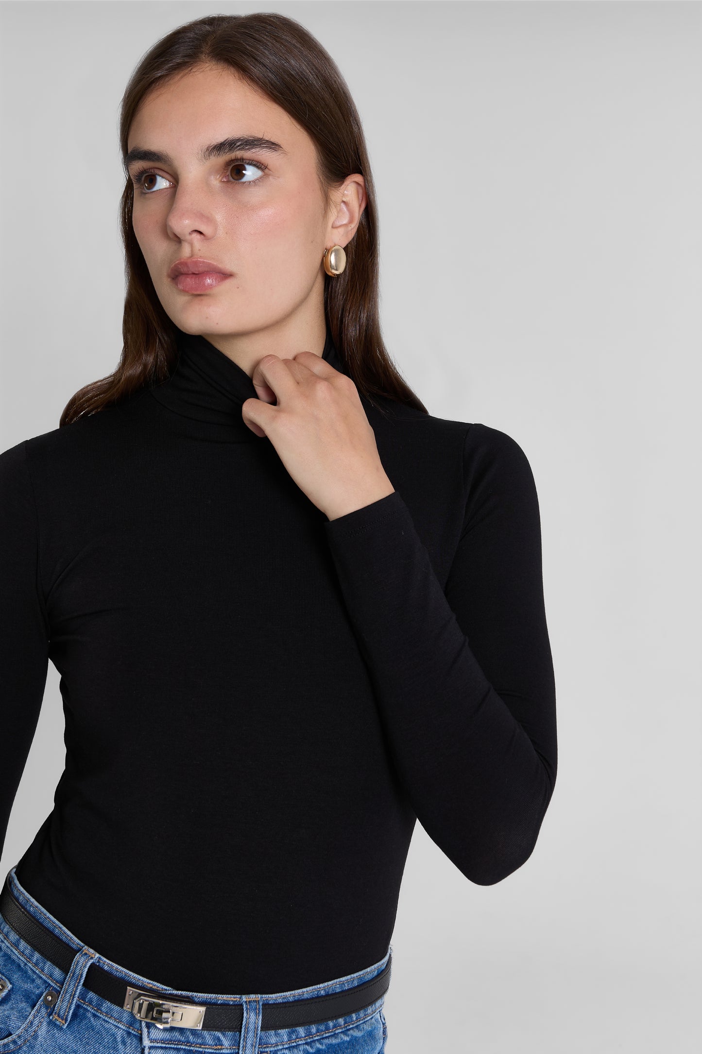 TURTLENECK FITTED TOP