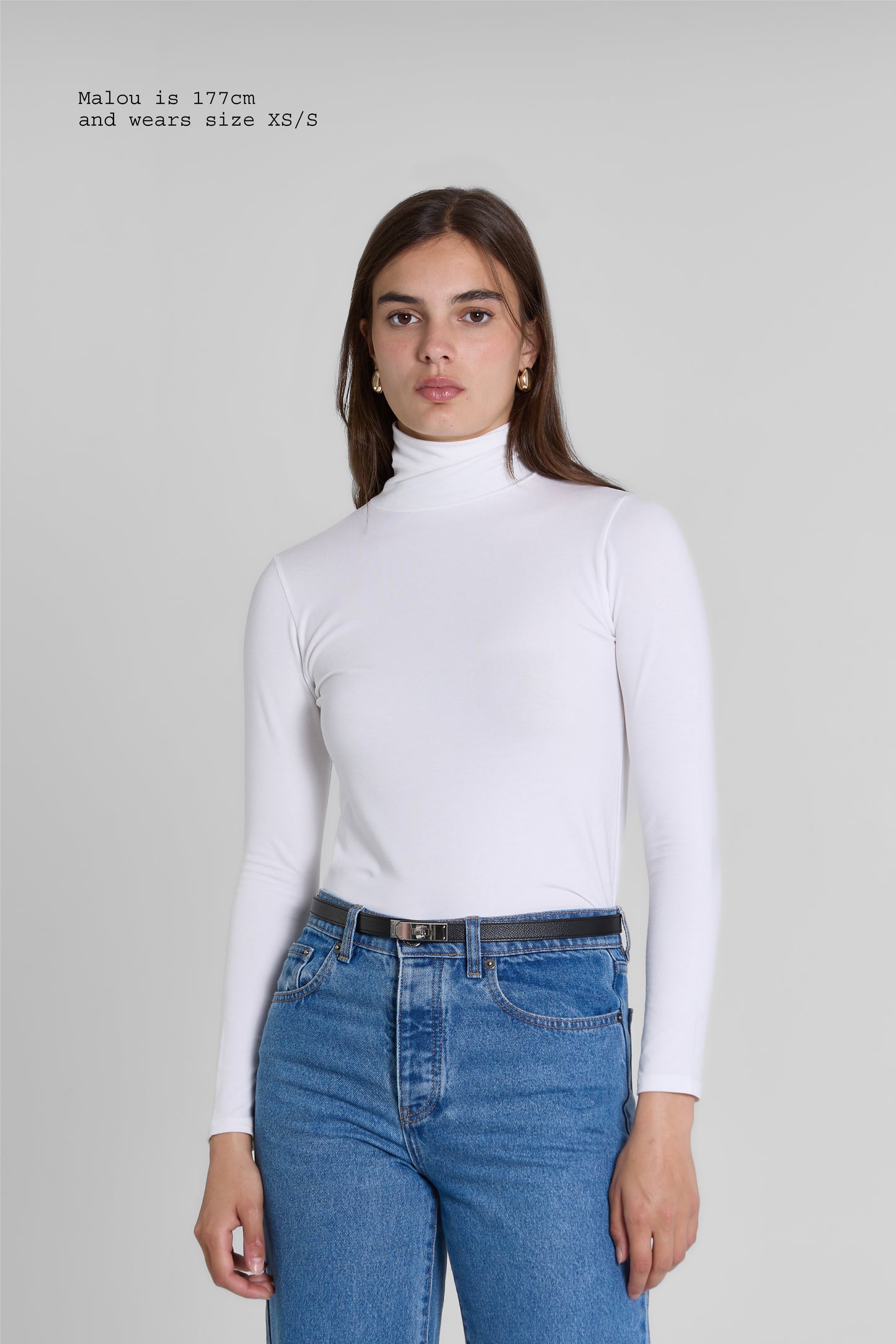 TURTLENECK FITTED TOP