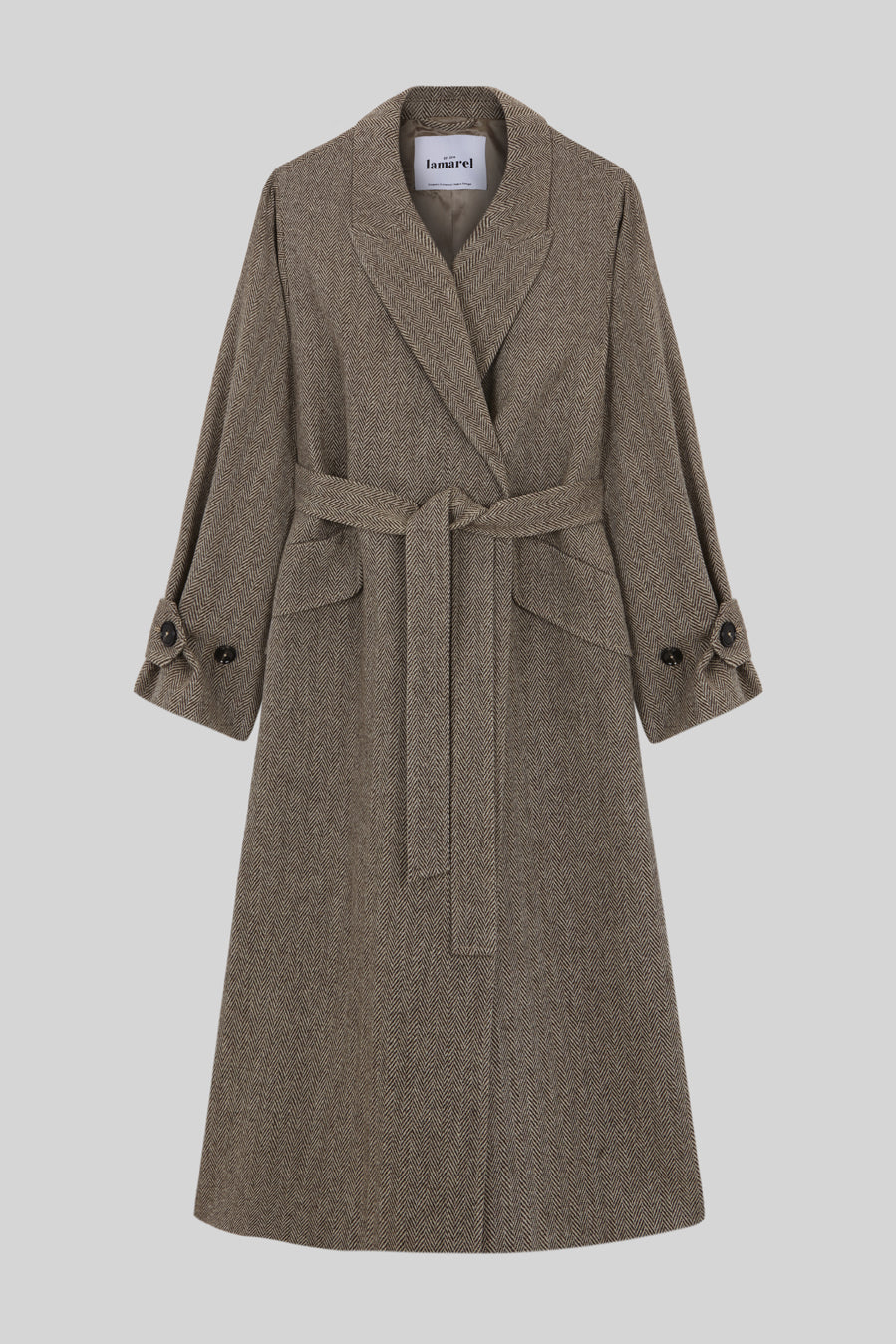 WRAP COAT WOOL