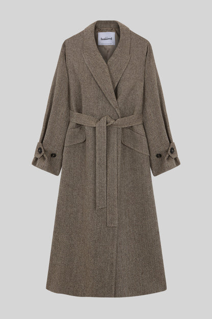 WRAP COAT WOOL