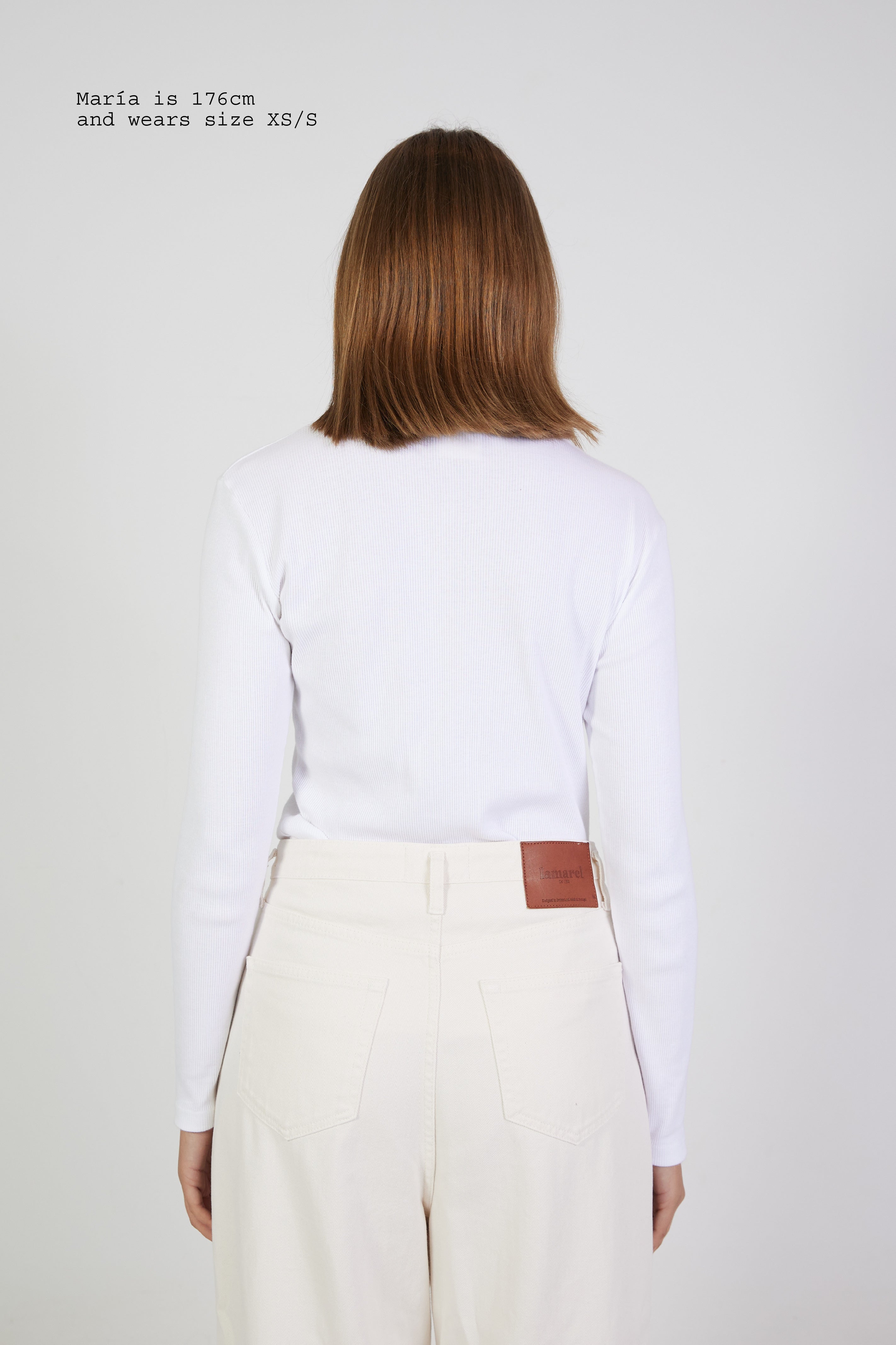 RIBBED LONG SLEEVE TOP