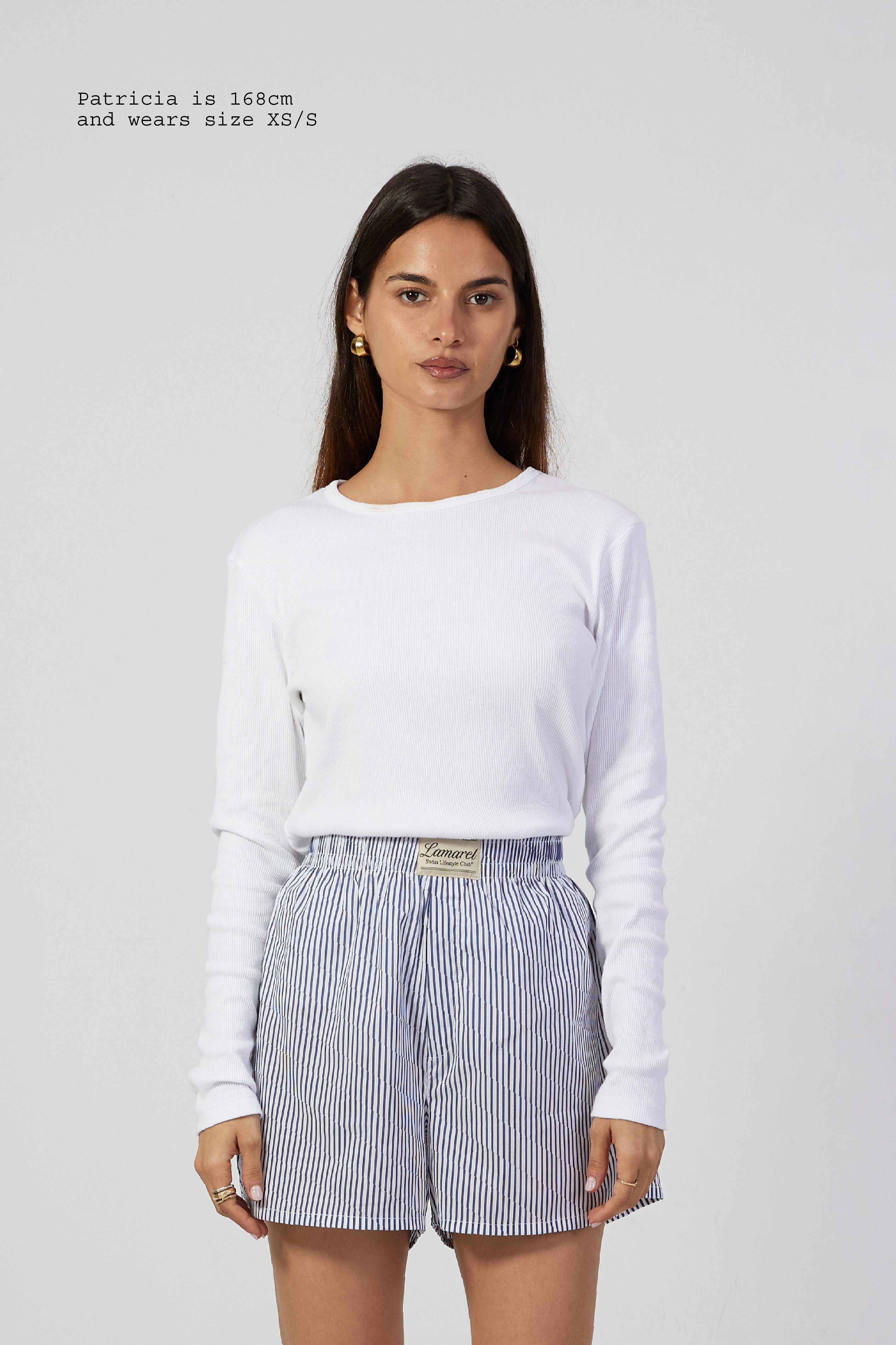 RIBBED LONG SLEEVE TOP