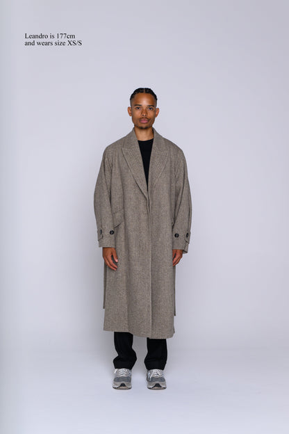 WRAP COAT WOOL