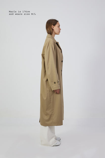 KHAKI TRENCH COAT