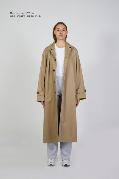 KHAKI TRENCH COAT