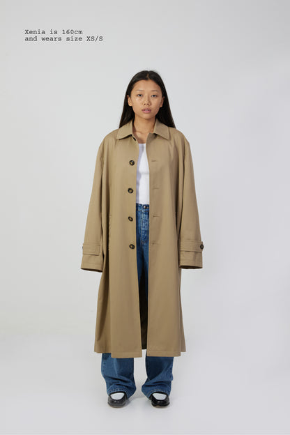 KHAKI TRENCH COAT