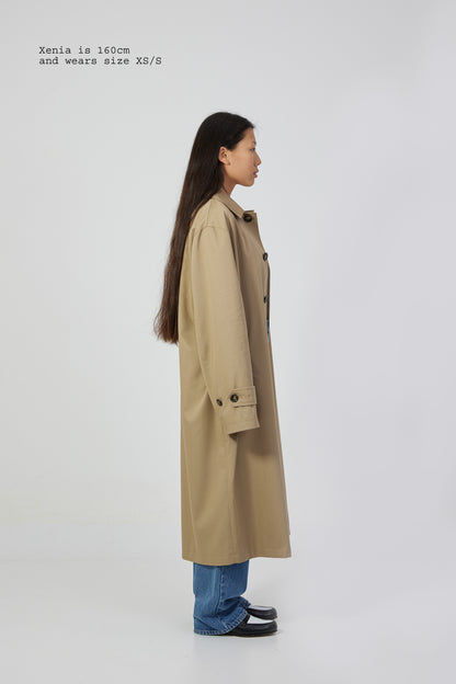 KHAKI TRENCH COAT