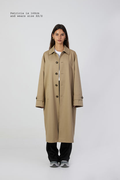 KHAKI TRENCH COAT